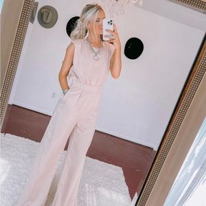 Do + Be champagne jumpsuit. Size Small.